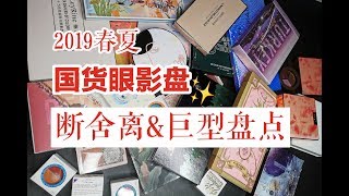 巨型！国货！眼影断舍离|2019年春夏网红眼影盘巨型盘点|学生党友好 eyeshadow palette  DECLUTTER