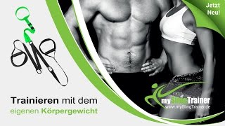 Sling Trainer Anleitung, die 10 wichtigsten Übungen zum Muskelaufbau - Onlinetraining zum mitmachen