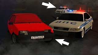 РЕАКЦИЯ ПОЛИЦИИ НА БПАН МАШИНУ! (MTA - GTA RUSSIA)