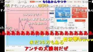 2/2【ニコ生 ハルヒ 慎吾】　哀れハルヒ(河童)、あと一歩及ばずBOで35万やられる・・・〔FX損失含め、一日で７５万の大損失!!〕  【FX BO】