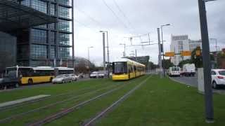Pressefahrt: Der 100. Flexity Zug der BVG am Hauptbahnhof Berlin