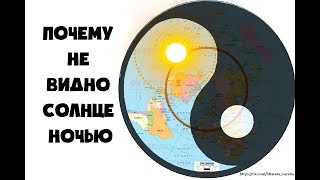 Плоская Земля. Почему не видно Солнца ночью