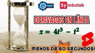 ???? ¿Cómo hacer una derivada en Symbolab? |⏰ En menos de 60 segundos | Shorts