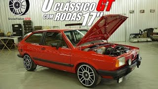 O clássico Gol GT 1985 com rodas Volcano SnowFlakes GT2 aro 17"x7"