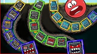 9999 КРАСНЫХ ШАРИКОВ в BAD PIGGIES - в игре Красный Шар и его Машинка Строим с Спуди - Red Ball 4