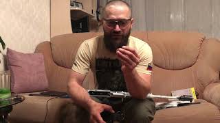 Установка приклада на карабин Сайга 030, а так же на любые АК подобные со складным прикладом.