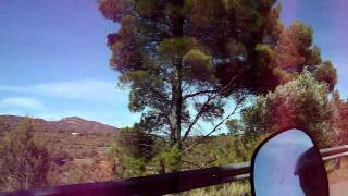 With motorcycle through Iberian Mountains