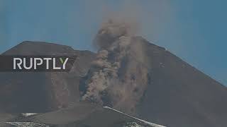 Italy: Landslide spotted on Mount Etna flank following eruption