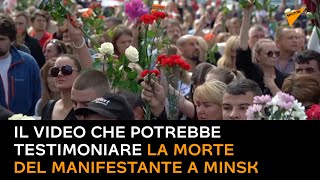 Il video che potrebbe testimoniare la morte del manifestante a Minsk