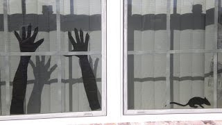 Adornos y Decoraciones para HALLOWEEN 2015 - Sombras y Siluetas de Ratas, Manos, Vampiros, etc.
