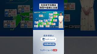 【朝の1分天気】2022年12月4日(日) #Shorts