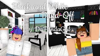 Bloxburg: Black and White + Plants Build-Off w/ DaPandaGirl