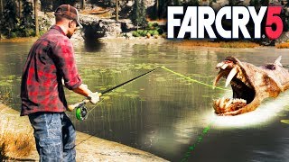 РЕАЛЬНАЯ ЖИЗНЬ В FAR CRY 5 - ПОЙМАЛИ РЫБУ МУТАНТА - БАГИ И ПРИКОЛЫ ПРОХОЖДЕНИЕ FAR CAR 5