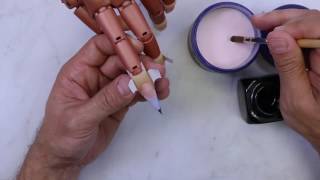 Акрил омбре со стемпингом Young Nails