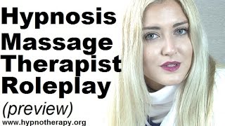 Roleplay Massage therapist hypnotize you to relax *preview* #hypnosis #hypno #massage