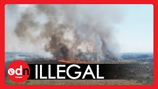 Illegal Sky Lantern Causes MASSIVE Fire in Brazil