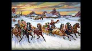 Федоскинская лаковая миниатюра (Russian Lacquer Boxes) Мчится тройка