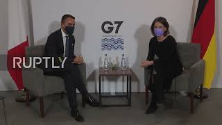 UK: Italian FM Di Maio, German counterpart Baerbock meet on sidelines of G7 talks