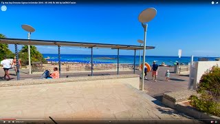 Fig tree bay beach Protaras Cyprus in October 2019 - VR UHD 5k 360 by GoPRO Fusion