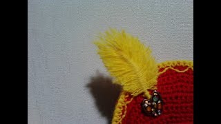 Щелкунчик. Перышко. Feather. Amigurumi. Crochet.  Вязаные игрушки. Вяжем вместе.