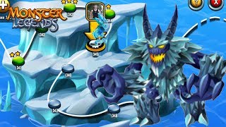 Босс ледяного острова White Walker Monster Legends прохождение