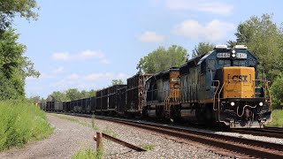 NOTCH EIGHT EMD SD40-2s on Q389 & More!! Wrapping up Buffalo Trains!