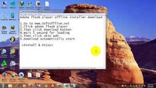 Adoble flash player 19.0 offline installer