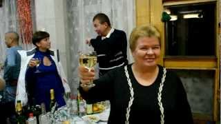 Новогодний банкет, бой курантов