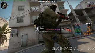 GeForce GTX 1050 ti -- Intel Pentium Gold G5400 -- CSGO FPS Test Dust 2 MAX