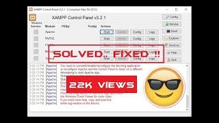 How to solve Apache server SHUTDOWN unexpectedly problem!