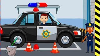 Мультик игра про машинки - полицейские машины и их работа! Новые развивающие и обучающие мультфильмы