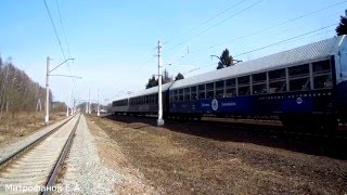 Электровоз ВЛ10У-076 (ТЧЭ-23) со сборным поездом.