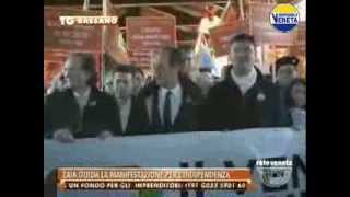 Manifestazione de IL VENETO DECIDA a favore del referendum per l'Indipendenza del Veneto