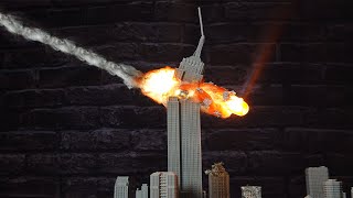 METEOR Strikes the Empire State Building DIORAMA-How to Make