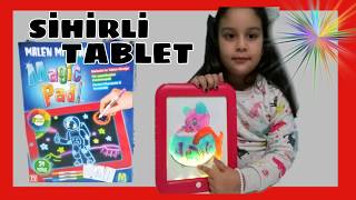 Sihirli Boyama Tabletinde Resim Boyuyor Hira Eğlenceli Çocuk Videosu