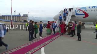 Russia: Russian football team arrives in Sochi ahead of friendly with Belgium