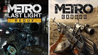 Metro Last Light Redux VS Metro Exodus | All Weapons Comparison