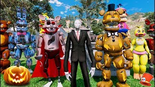SLENDER MAN HAUNTS HALLOWEEN SCHOOL! (GTA 5 Mods For Kids FNAF RedHatter)