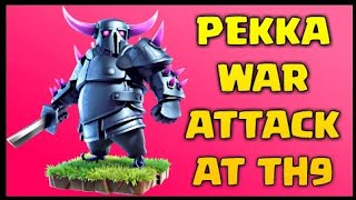 TH9 GoHoPe (Golem + Hog Rider + Pekka) War Attack Strategy | Part 3 | Clash of Clans