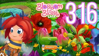 Blossom Blast Saga Level 316 No boosters