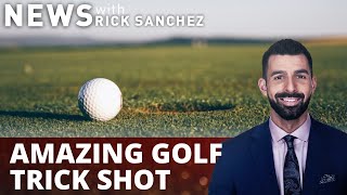 WATCH: Pro golfer insane trick shot sets world record