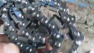 замена цепи на бензопиле Husqvarna 142
