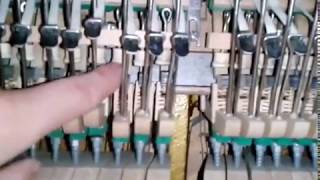 Upright piano let-off (a regulation). Ауслезерная пупка пианино. Как её регулировать?