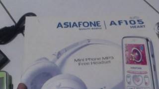 Asiafone AF105 Heart Handphone Mini MP3 Camera FM Radio Kecil Mungil