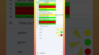 ????+ + ¿Cómo filtrar datos por colores? | ⏰Google sheets en menos de 60 segundos | Shorts
