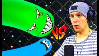 ЗЛЫЕ ЗМЕИ как Слизерио и WORMAXIO мультик игра про выращивание змеи Angry Snakes для детей от FFGTV