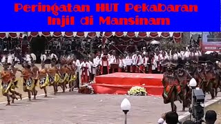 IBADAH SYUKUR HUT PI KE-165 MANSINAM DIPADATI RIBUAN WARGA