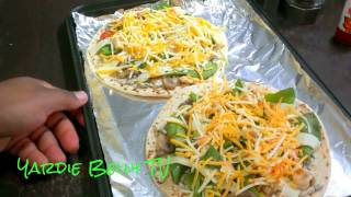 Jamaican Veggie Flatbread Pizza
