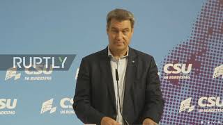 Germany: 'Scholz currently has the best chances of becoming chancellor' - CSU leader Soder