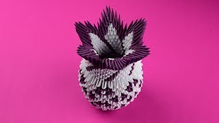 Как сделать вазу из бумаги (оригами из модулей). Пошаговая сборка, мастер класс
